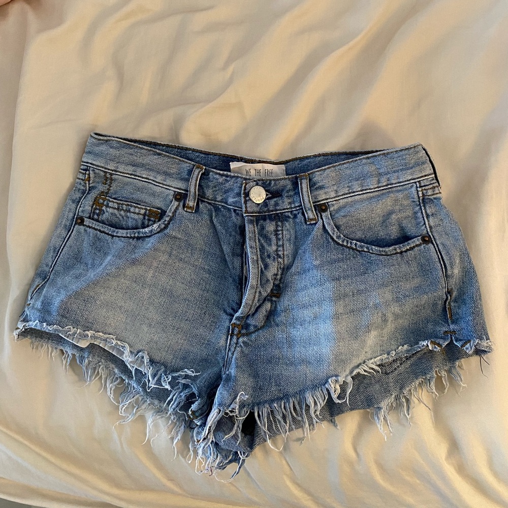 FREE PEOPLE DENIM SHORTS